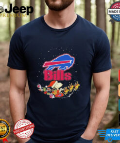 Official Snoopy And Woodstock Sleigh Buffalo Bills Merry Christmas shirt