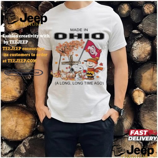 Official Snoopy Charlie Brown Made In Ohio A Long Long Time Ago T Shirt