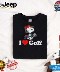 Official Snoopy I love golf T shirt