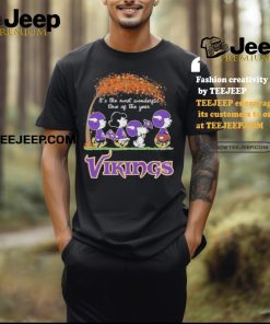 Official Snoopy Peanuts Minnesota Vikings Fall Is Wonderful Time Of The Years T Shirt