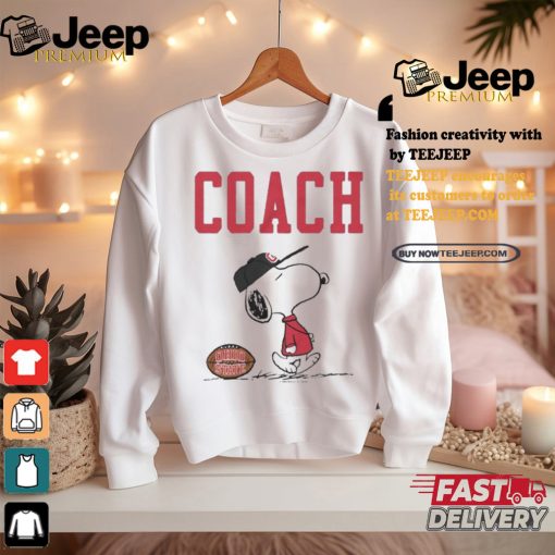 Official Snoopy Peanuts x Ohio State World Famous Football Coach t shirt