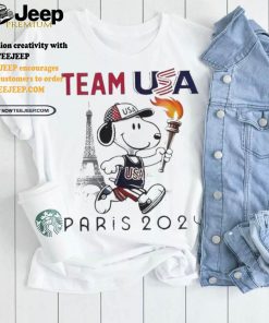 Official Snoopy Team USA Olympic Paris 2024 T Shirt