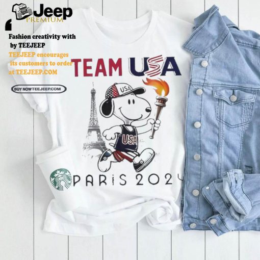 Official Snoopy Team USA Olympic Paris 2024 T Shirt