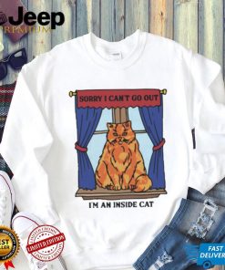 Official Sorry I Can’t Go Out I’m An Inside Cat t shirt