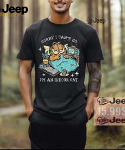 Official Sorry I can’t go I’m an indoor cat T shirt