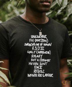 Official Soulsucker faI peatzeph sneaking out of heaven rsdiI guilt interude rosary shirt