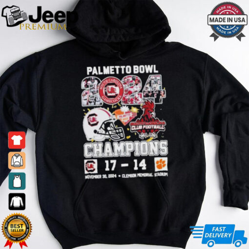 Official South Carolina Gamecocks The Palmetto Bowl 2024 Champions Victory 17 14 T Shirt