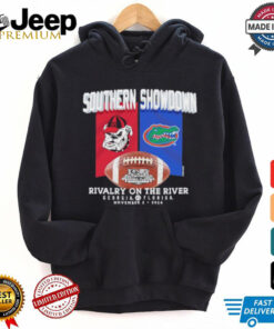 Official Southern Showdown Rivalry On The River Georgia Bulldogs vs. Florida Gators 2024 Shirt