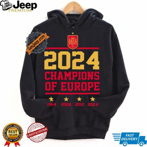 Official Spain Champions Of Europe Shirt Spain Euro 2024 Champions Shirt