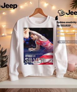 Official Spencer Lee Team USA Silver Medal Wrestling Men’s Freestyle 57Kg Paris Olympic 2024 Poster t shirt