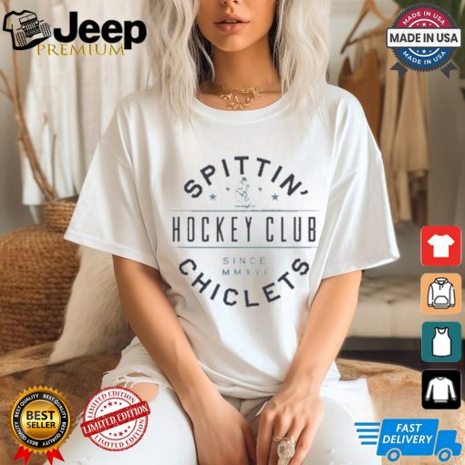 Official Spittin Chiclets Since MMXVI Hockey Club Helmet t shirt