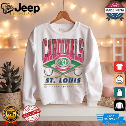 Official St. Louis Cardinals White Straight Shot 47 Franklin Fashion Shirt