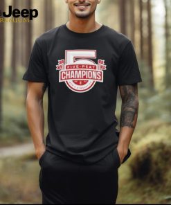 Official Stanford cardinal five peat men’s gymnastics champions logo T shirt