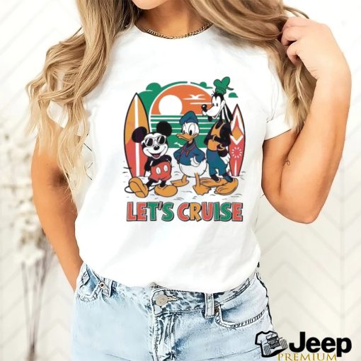 Official Summer Vibes Lets Cruise Disney Trip Shirt