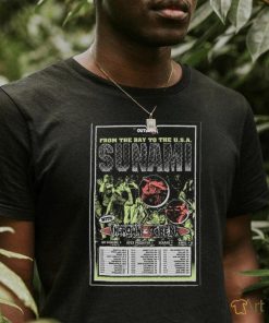 Official Sunami From The Bay To The USA Tour 2024 Poster Shirt