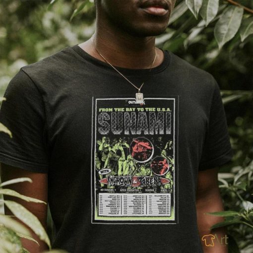 Official Sunami From The Bay To The USA Tour 2024 Poster Shirt