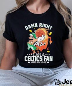 Official Super Mario Damn Right I Am A Boston Celtics Fan Win Or Lose Shirt