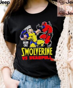 Official Swolverine vs deadpull brian cage T shirt