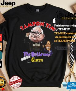 Official Tampon tim the bathroom queen tim walz Kamala 2024 election T shirt