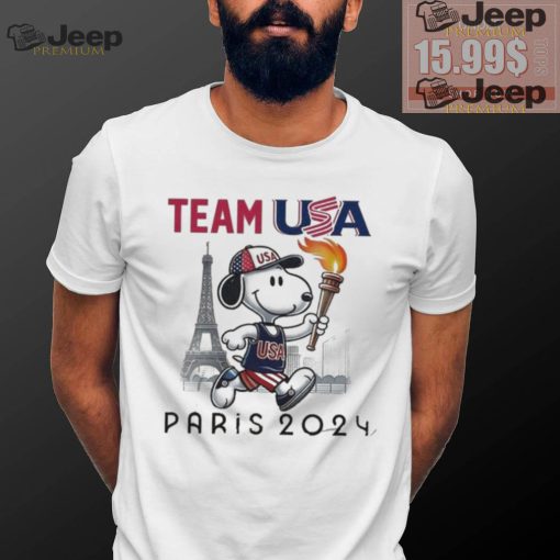 Official Team USA Snoopy Olympic 2024 Sand Version T Shirt