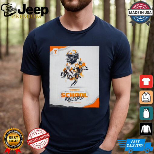 Official Tennessee Vols 19 Single Season Rushing Touchdowns School Record Dylan Sampson Poster t shirt