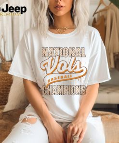 Official Tennessee Volunteers 2024 NCAA Men’s Baseball College World Series Champions Check T Shirt