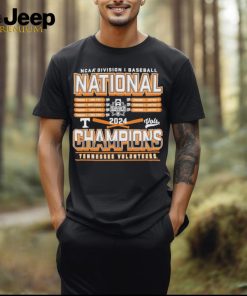 Official Tennessee Volunteers 2024 NCAA Men’s Baseball College World Series Champions Schedule T Shirt