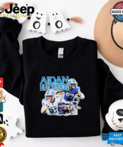 Official Terrion Arnold Wearing Aidan Hutchinson Detroit Lions NFL Graphic t shirt