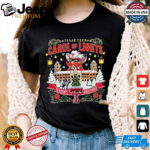 Official Texas Tech 2024 Carol of Lights Season’s Greetings Christmas Shirt