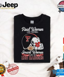 Official Texas Tech Red Raiders x Snoopy Real Women Love Football Smart Women Helmet 2024 Shirt