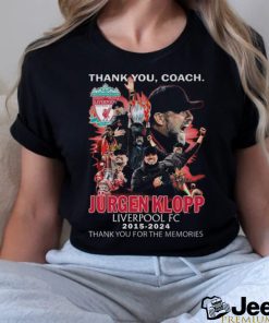 Official Thank You, Coach Jurgen Klopp Liverpool FC 2015 2024 Thank You For The Memories Signature shirt