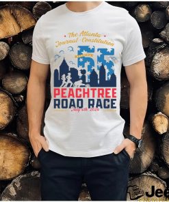 Official The Atlanta Journal Constitution Peachtree Road Race July 4 2024 Atlanta Georgia City 55 Apple T shirt