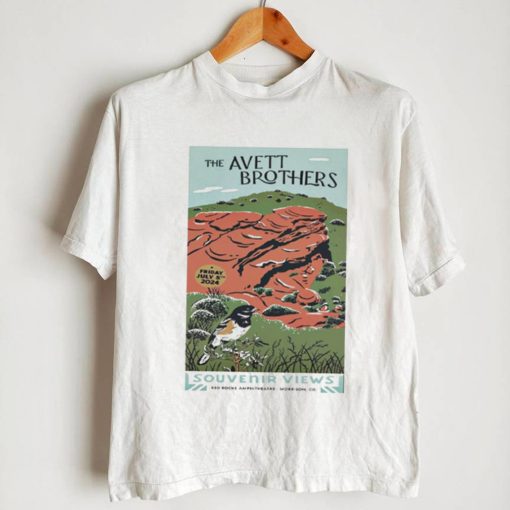 Official The Avett Brothers July 5 2024 Red Rocks Morrison CO Poster Shirt