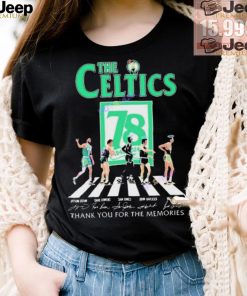 Official The Boston Celtics 78 Years Signatures Thank You For The Memories shirt