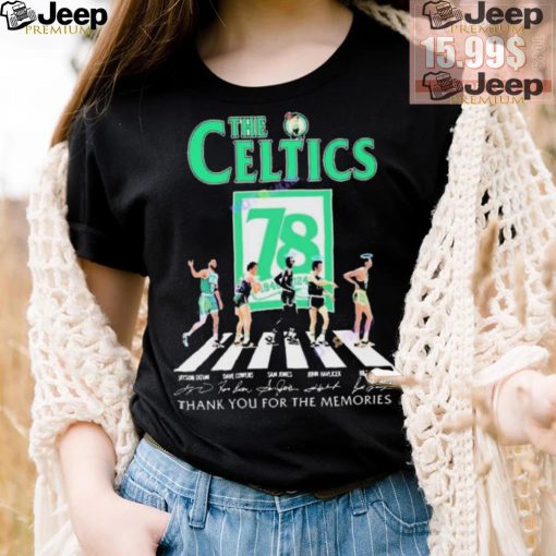 Official The Boston Celtics 78 Years Signatures Thank You For The Memories shirt