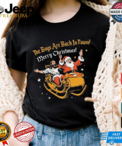 Official The Boys Are Back In Town Merry Christmas Shirt