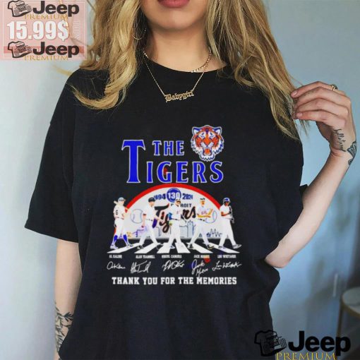 Official The Detroit Tigers 1894 2024 Signature Thank You For The Memories Unisex T Shirt