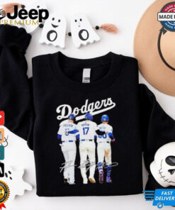 Official The Dodgers Mookie Betts Freddie Freeman And Shohei Ohtani Signatures Shirt