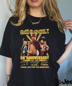 Official The Good, The Bad And The Ugly 58th Anniversary 1966 2024 Thank You For The Memories T Shirt