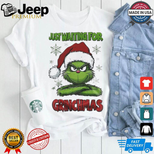 Official The Grinch Just Waiting For Grinchmas 2024 Shirt