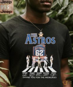 Official The Houston Astros Abbey Road Thank You For The Memories Signatures Shirt