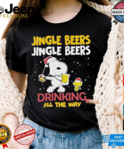 Official The Jingle Beers Drinking All The Way Snoopy Shirt