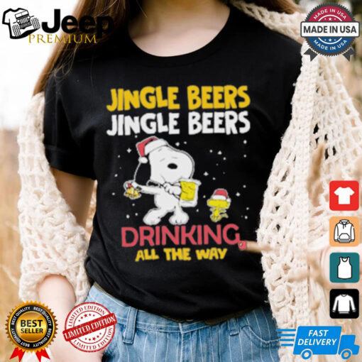 Official The Jingle Beers Drinking All The Way Snoopy Shirt