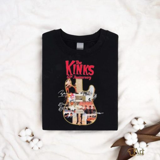 Official The Kinks 60th Anniversary Collection Signatures shirt