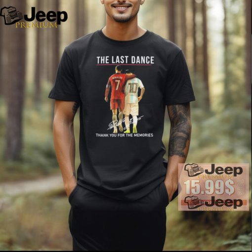 Official The Last Dance Messi & Ronaldo Thank You For The Memories T Shirt