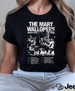 Official The Mary Wallopers Irish Rock N Roll 2025 Uk Tour Poster Shirt