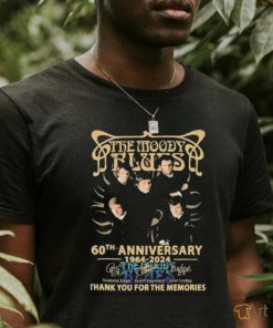 Official The Moody Blues 60th Anniversary 1964 2024 Thank You For The Memories Signatures Shirt