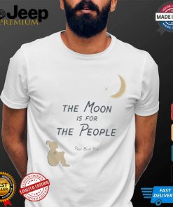 Official The Moon Is For The People Pale Blue Pod T shirt