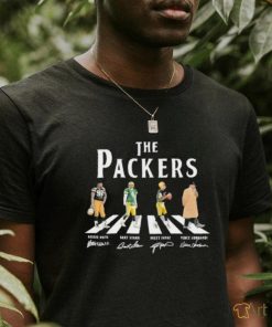 Official The Packers Abbey Road Reggie White Bart Starr Brett Favre And Vince Lombardi Signatures Shirt