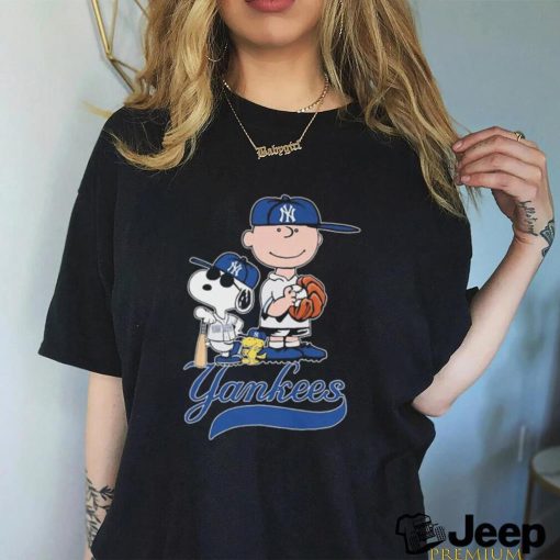 Official The Peanuts Movie Characters New York Yankees Baseball Shirt